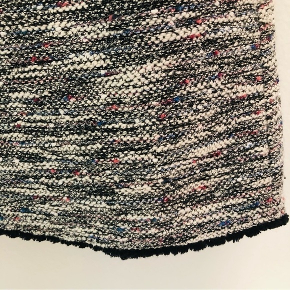LOFT Sleeveless Tweed Boucle’ Fringed Shift Dress - Picture 11 of 16